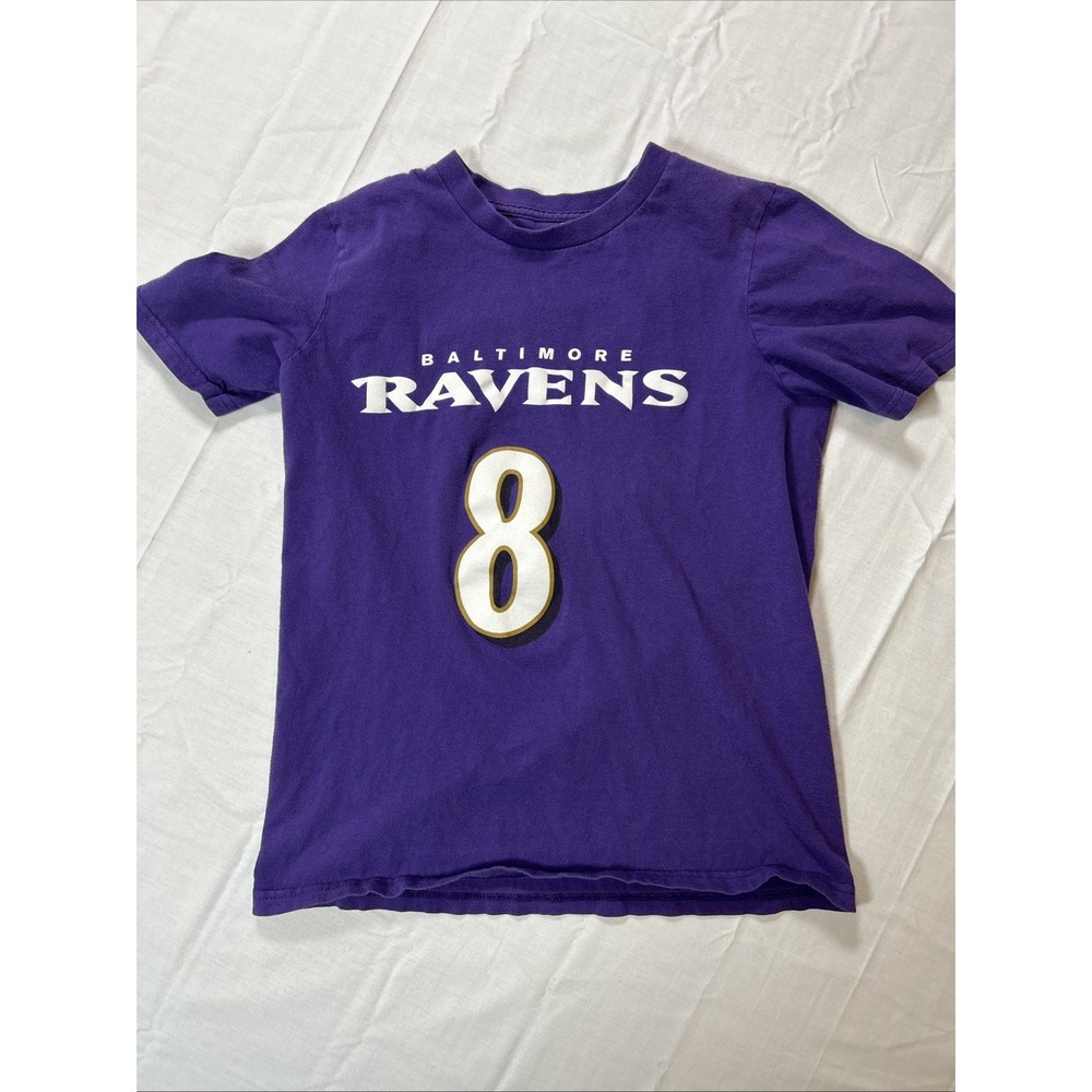 NFL Baltimore Ravens Lamar Jackson T Shirt Youth Size Medium Purple